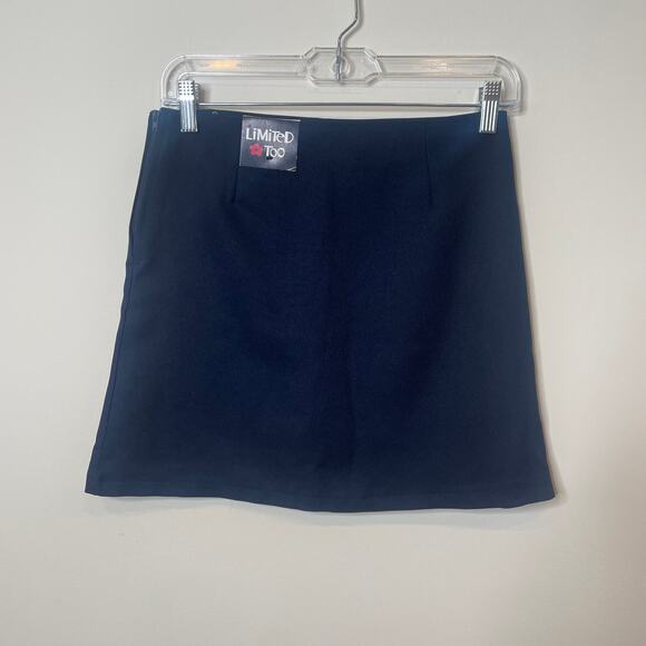 Limited Too Girl's Navy Blue Skort. Scallop Detail Sz 16 - Picture 3 of 7